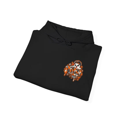 ADULT UNISEX- Orange Autism Halloween Themed "DHYH" Hoodie