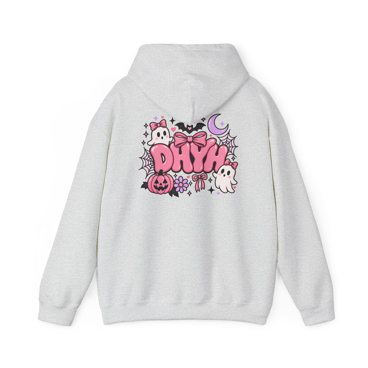 WOMENS- Pink Halloween Themed "DHYH" Hoodie