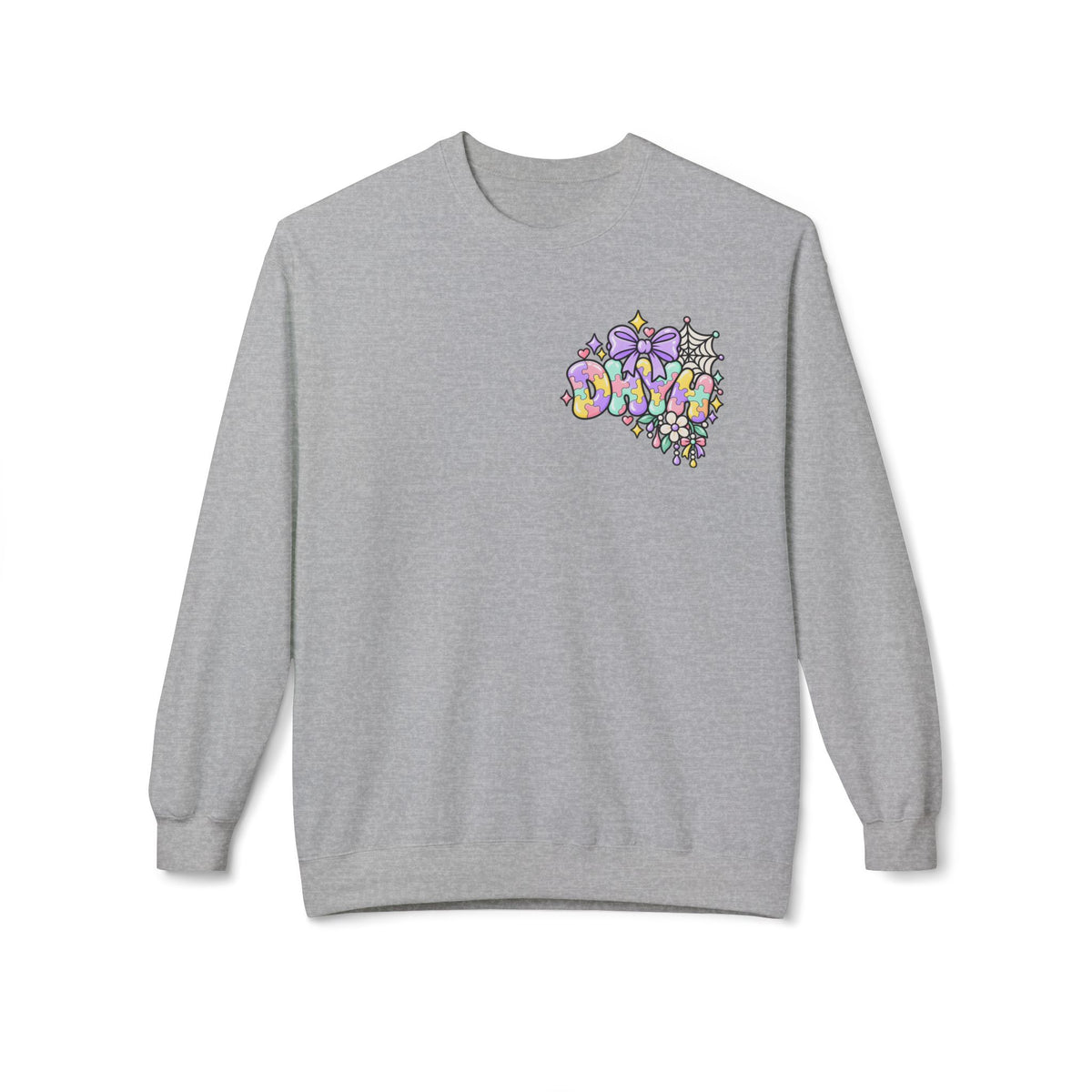 WOMENS— Autism Halloween Themed "DHYH" Crewneck