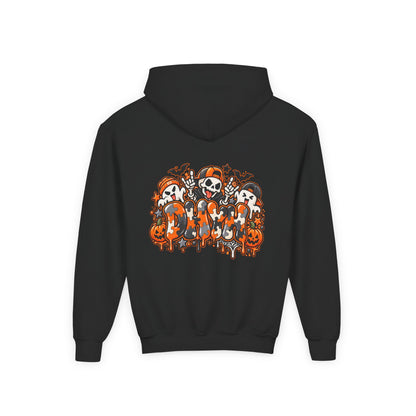 BOYS- Orange Autism Halloween Themed DHYH Hoodie