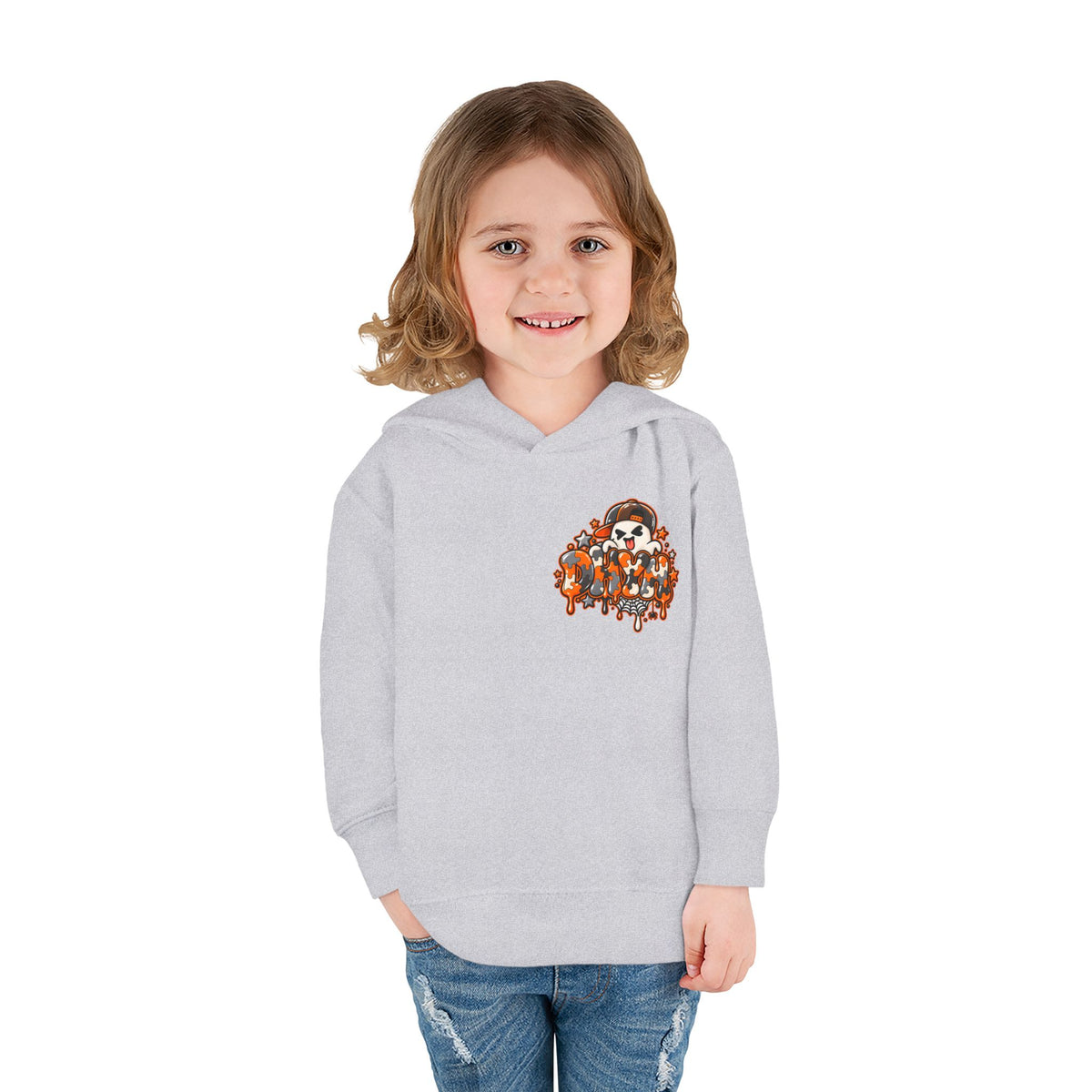 TODDLER BOYS — Orange Autism Halloween Themed "DHYH" Hoodie