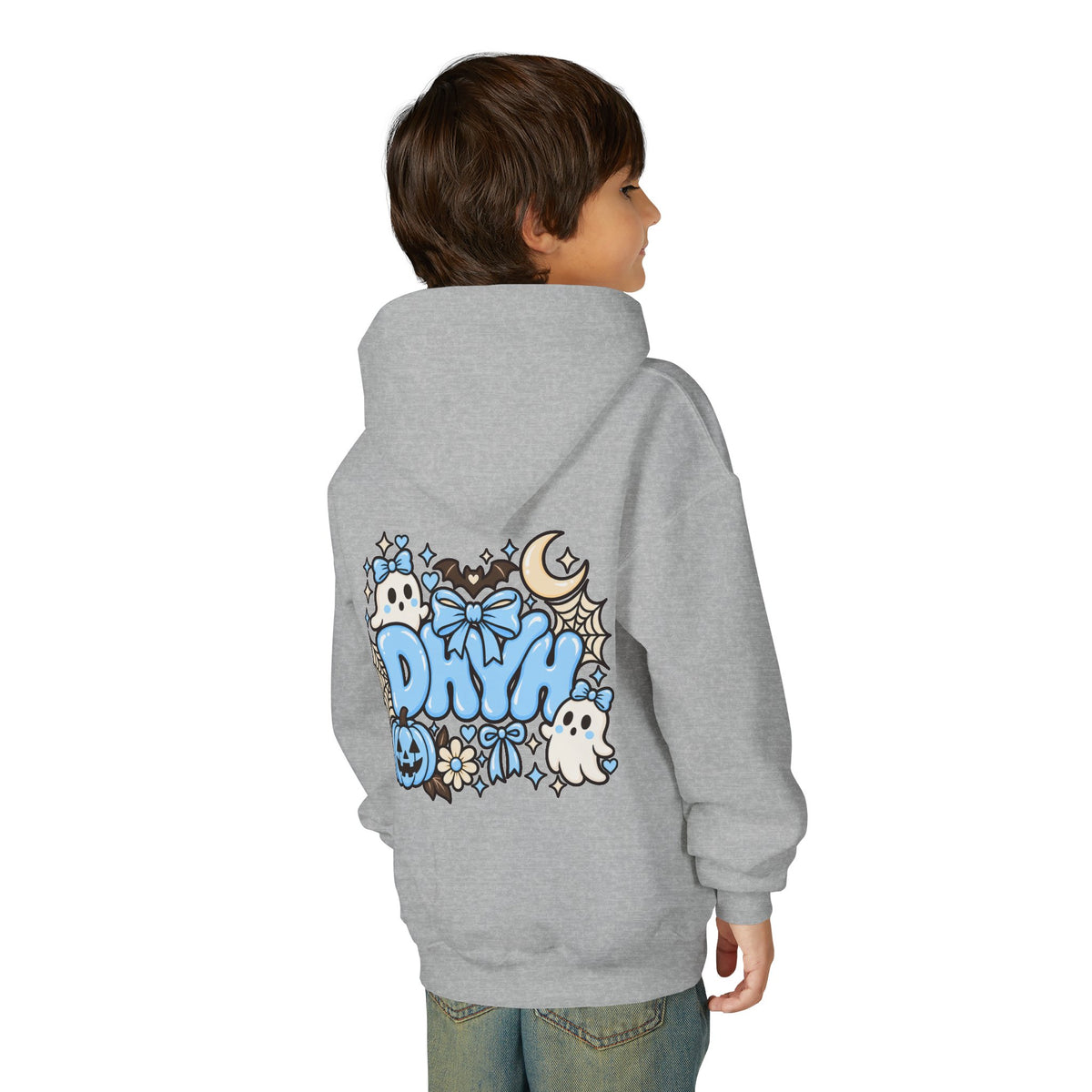 GIRLS- Blue Halloween Themed DHYH Hoodie