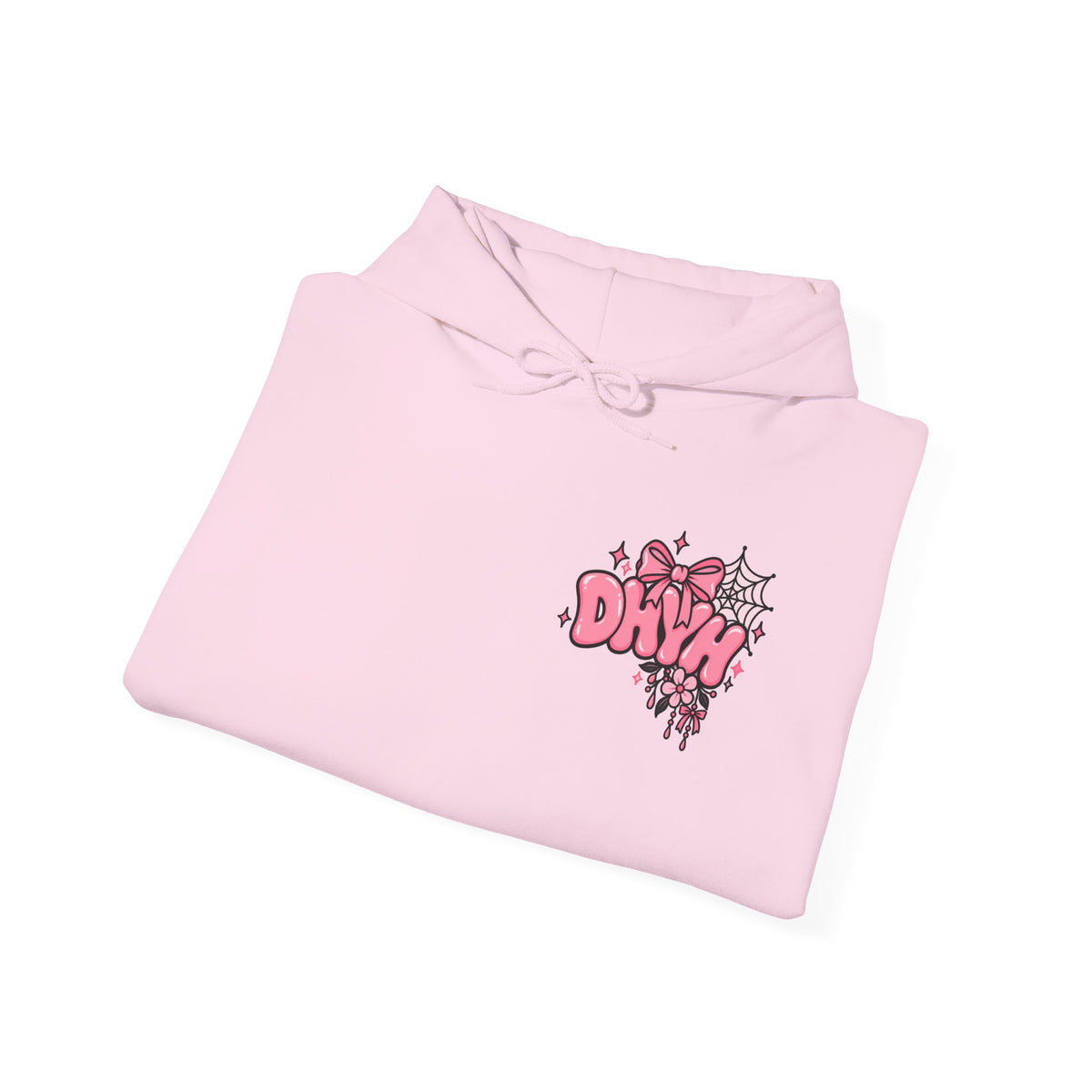 WOMENS- Pink Halloween Themed "DHYH" Hoodie
