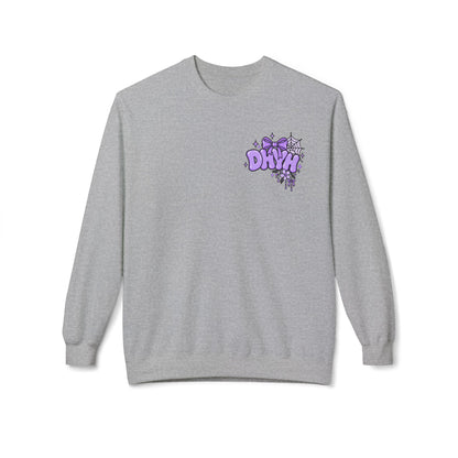 WOMENS — Purple Halloween Themed "DHYH" Crewneck