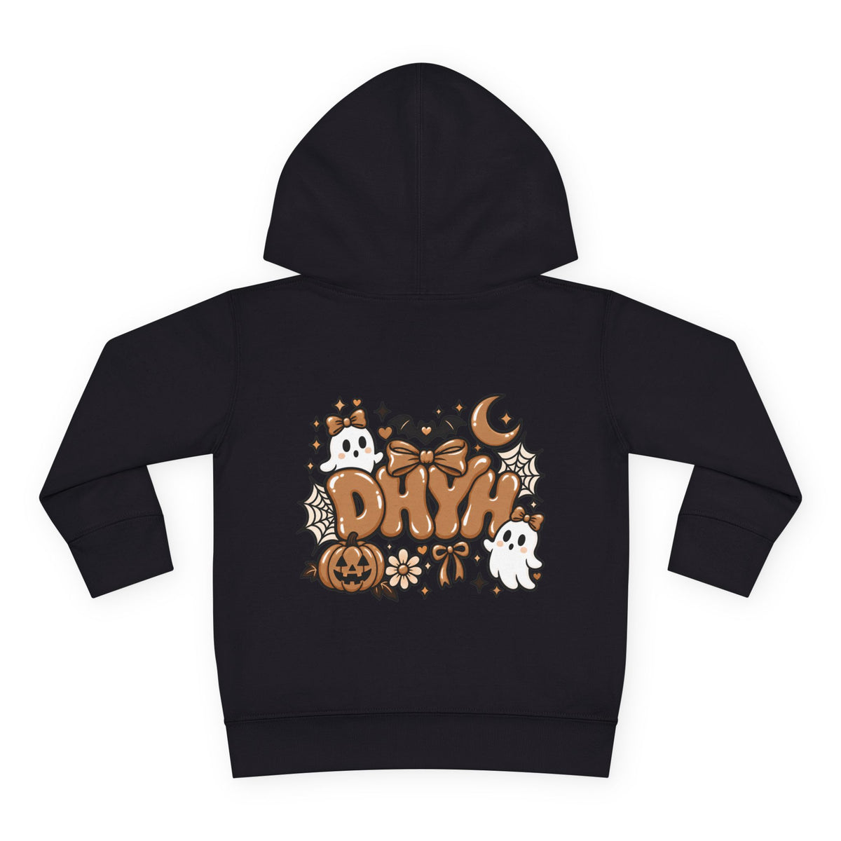 TODDLER GIRLS — Cute Black Halloween Ghosts "Dawn" Pullover
