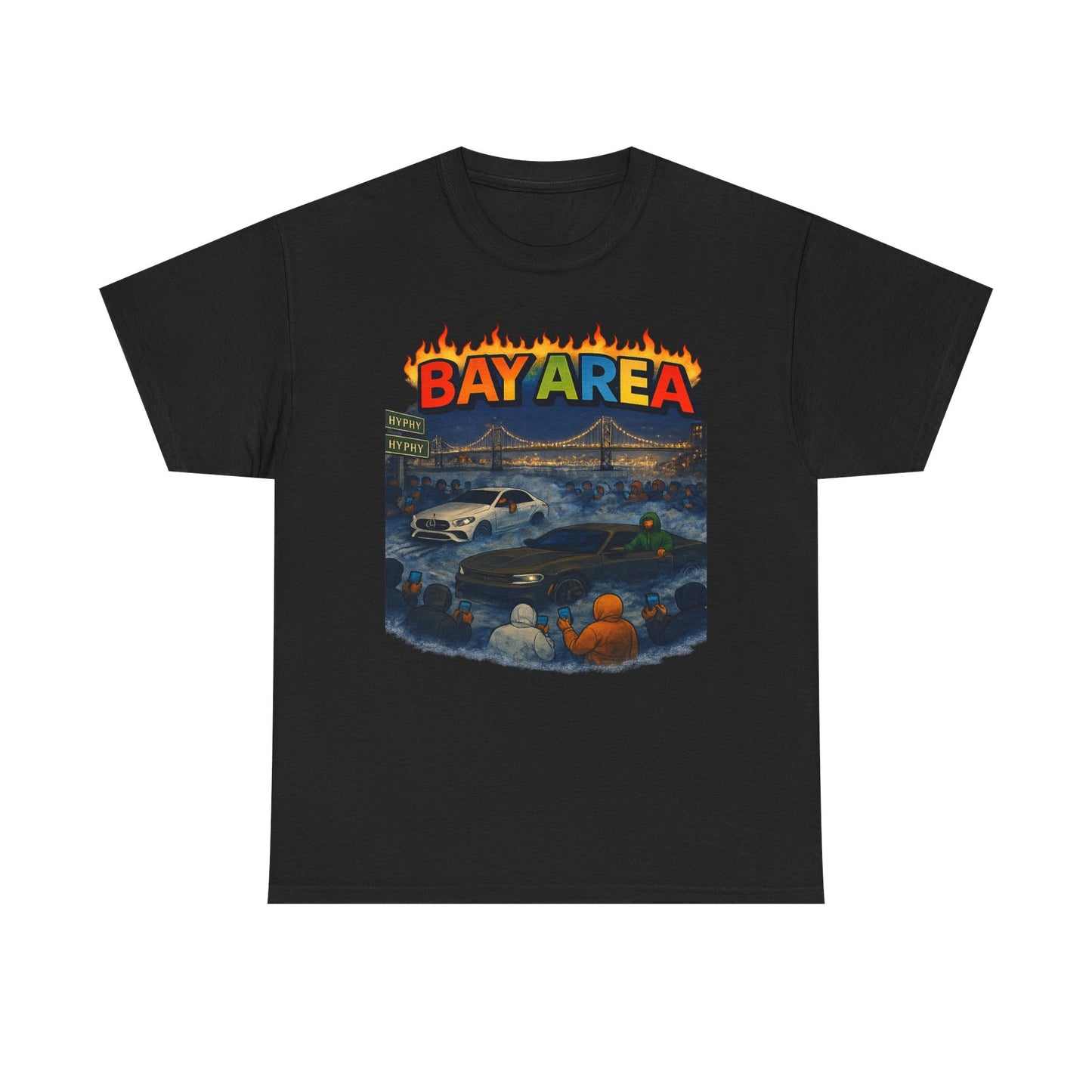 ADULT UNISEX Black- Bay Tee