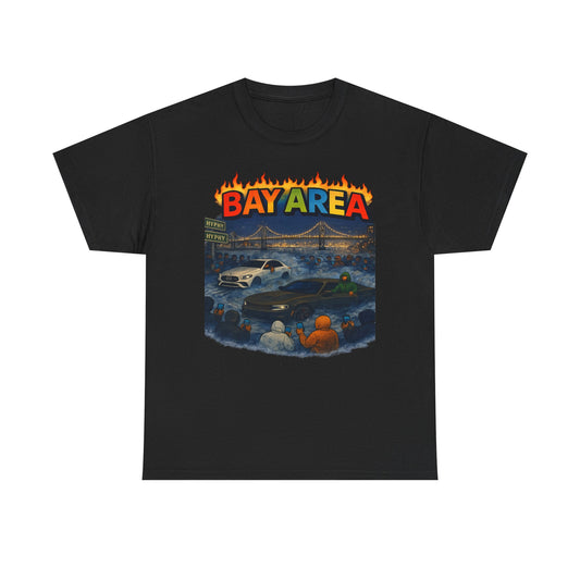 ADULT UNISEX Black- Bay Tee