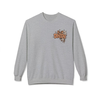 WOMENS — Brown Halloween Themed "DHYH" Crewneck