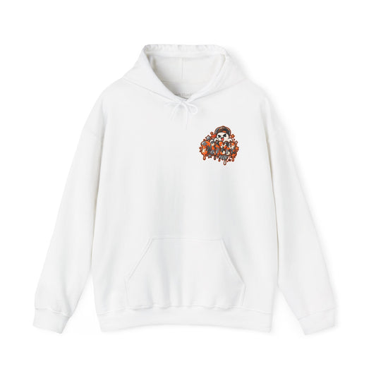 ADULT UNISEX- Orange Autism Halloween Themed "DHYH" Hoodie