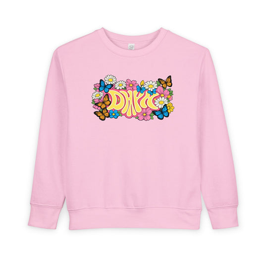 TODDLER Pink Spring- DHYH Crewneck