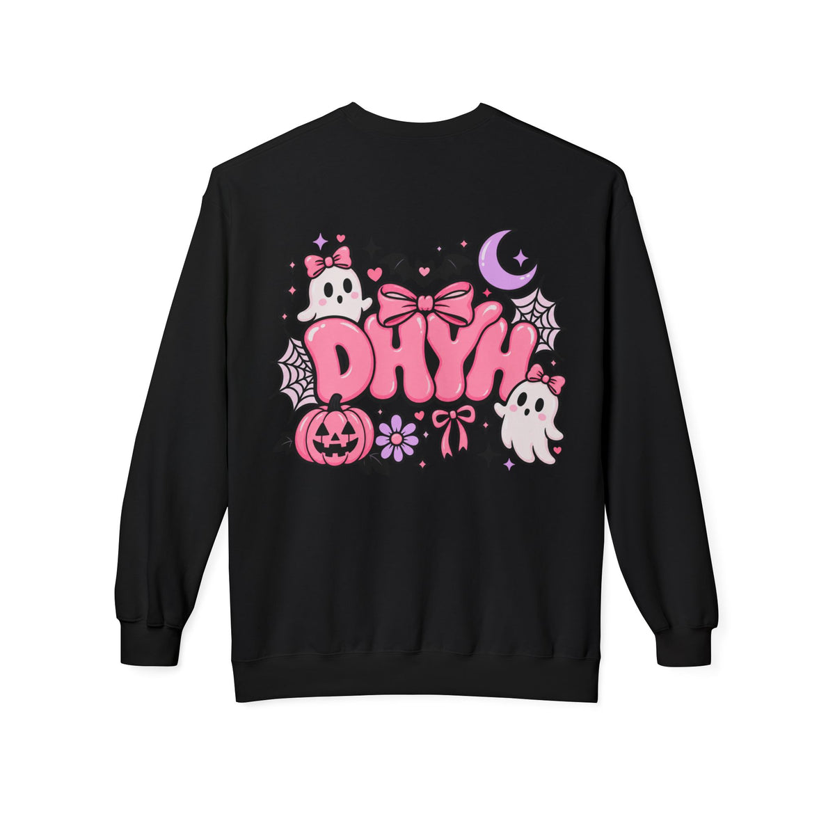 WOMEN'S — Pink Halloween Themed "DHYH" Hoodie