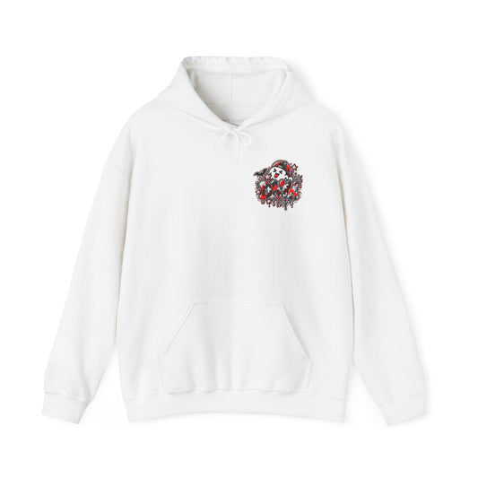 ADULT UNISEX- Red Autism Halloween Themed "DHYH" Hoodie