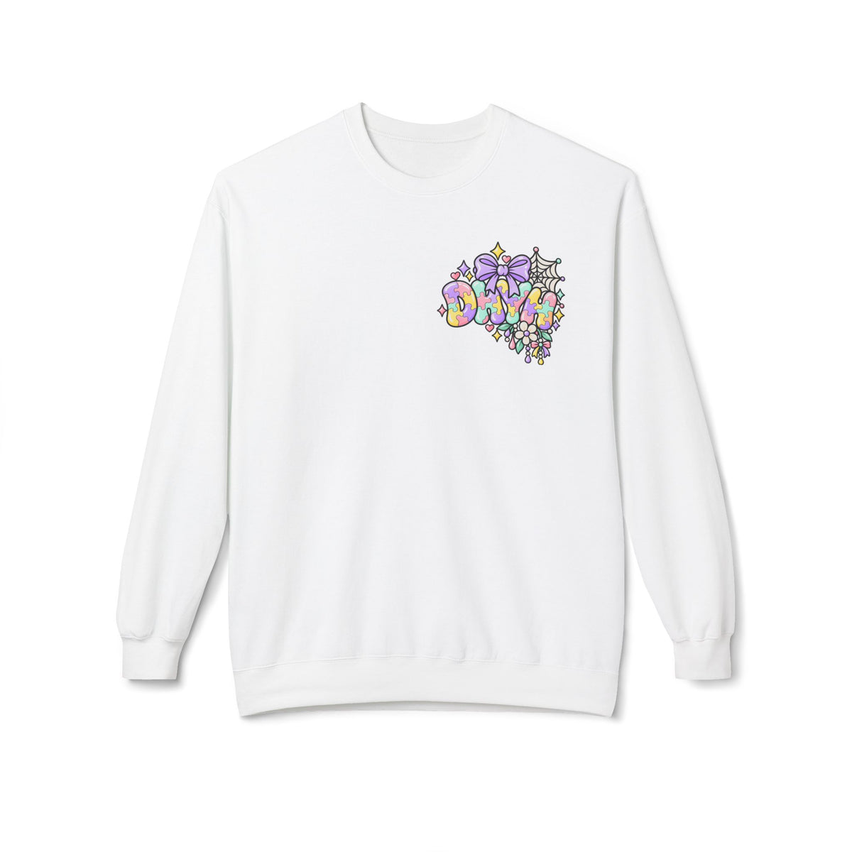WOMENS— Autism Halloween Themed "DHYH" Crewneck