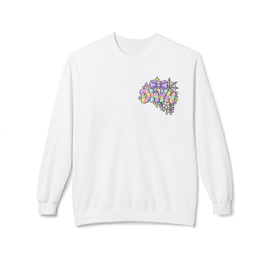 WOMENS— Autism Halloween Themed "DHYH" Crewneck