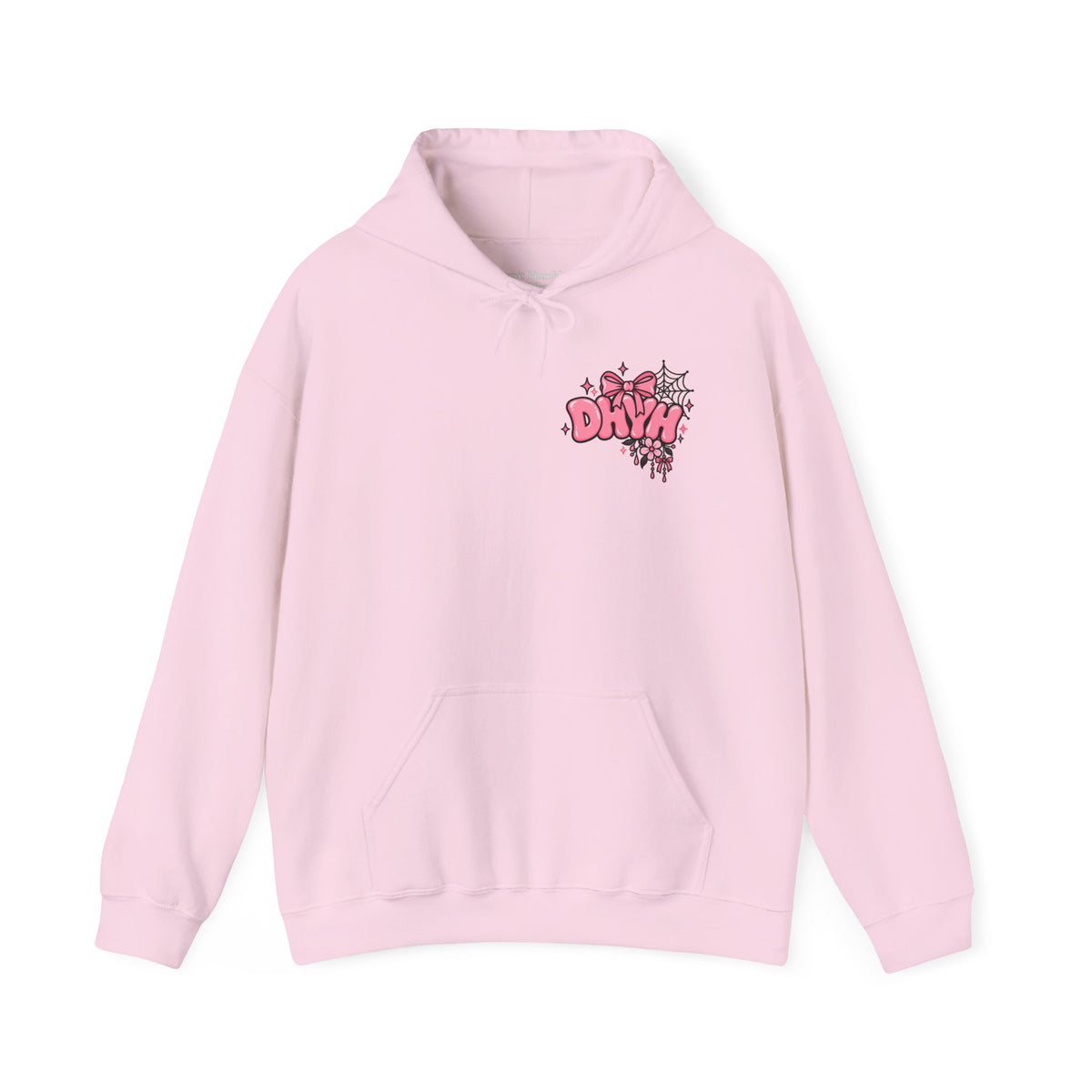 WOMENS- Pink Halloween Themed "DHYH" Hoodie