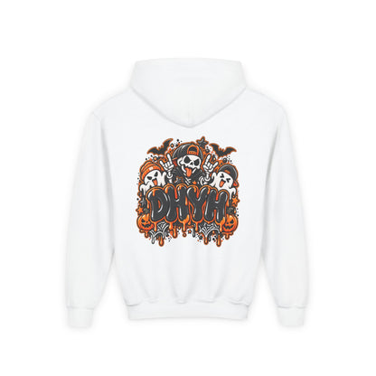 BOY'S- Orange Halloween Themed DHYH Hoodie