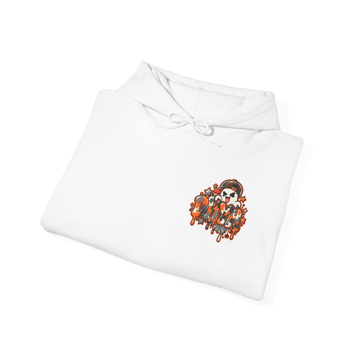 ADULT UNISEX- Orange Autism Halloween Themed "DHYH" Hoodie