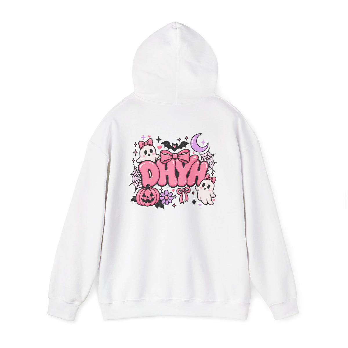 WOMENS- Pink Halloween Themed "DHYH" Hoodie
