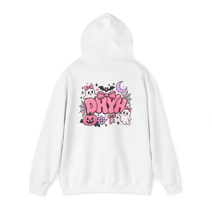 WOMENS- Pink Halloween Themed "DHYH" Hoodie