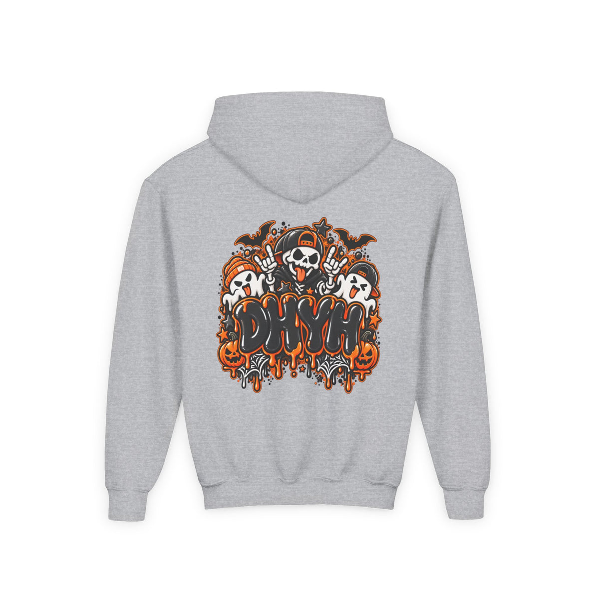 BOY'S- Orange Halloween Themed DHYH Hoodie