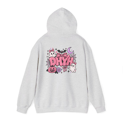 WOMENS- Pink Halloween Themed "DHYH" Hoodie