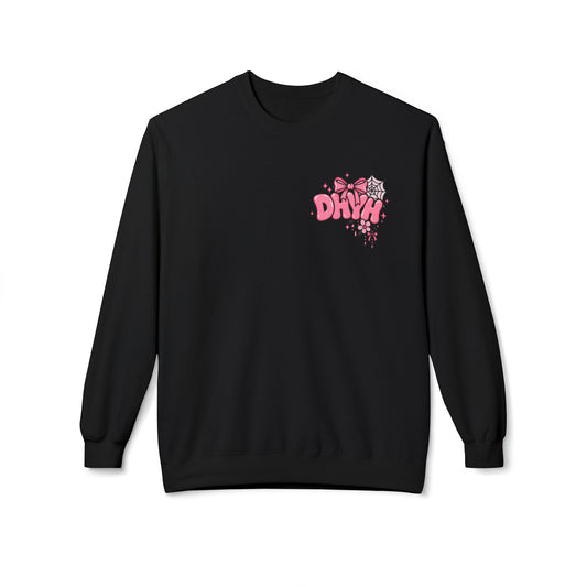 WOMEN'S — Pink Halloween Themed "DHYH" Hoodie