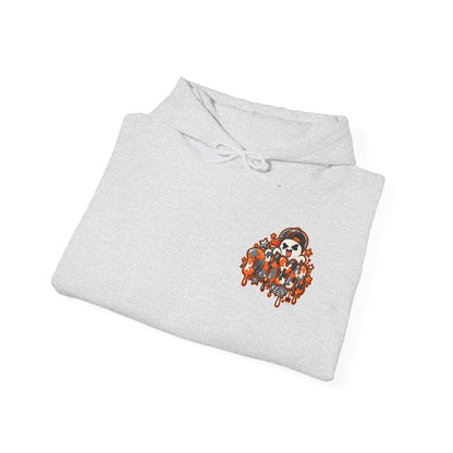 ADULT UNISEX- Orange Autism Halloween Themed "DHYH" Hoodie