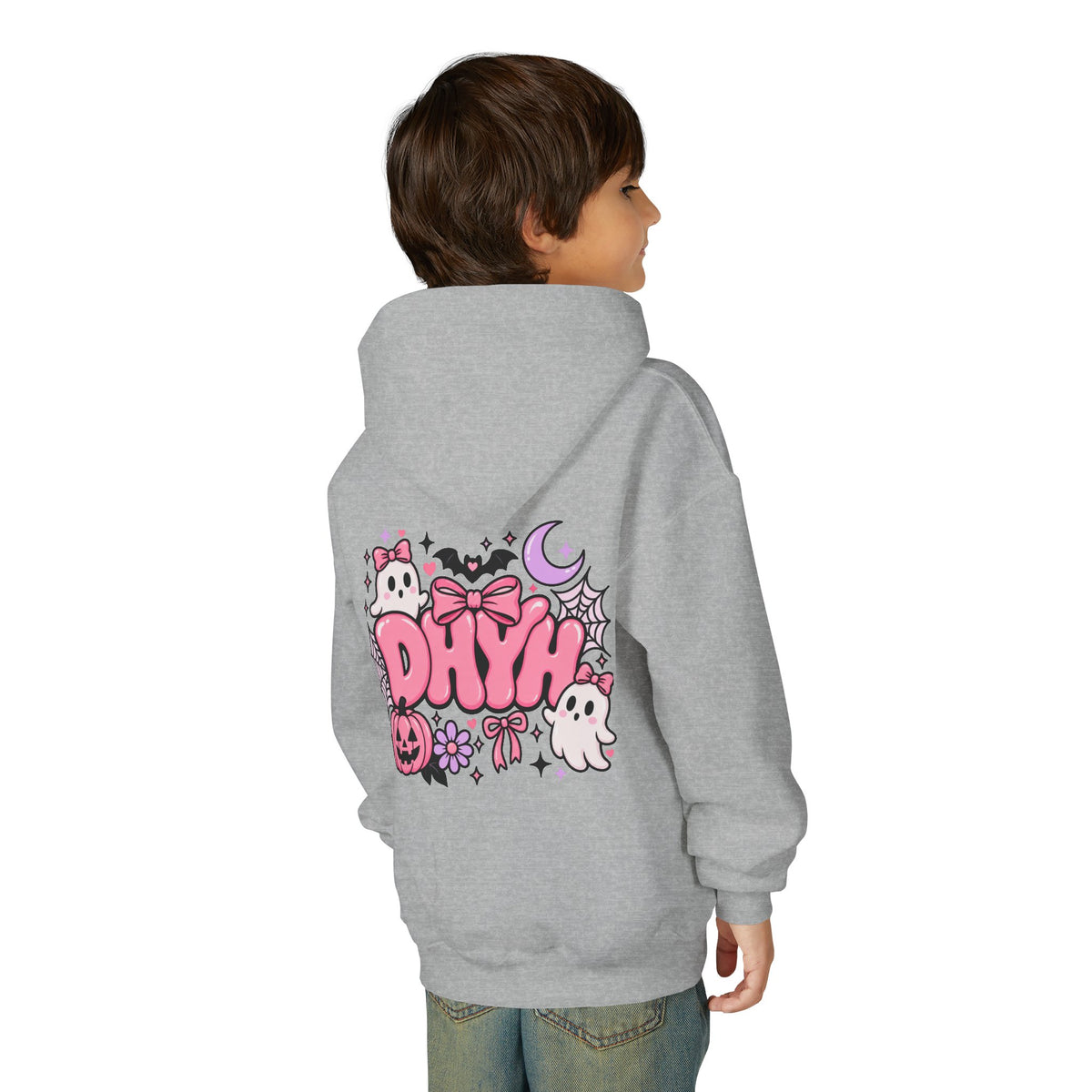 GIRL'S- Pink Halloween Themed DHYH Hoodie