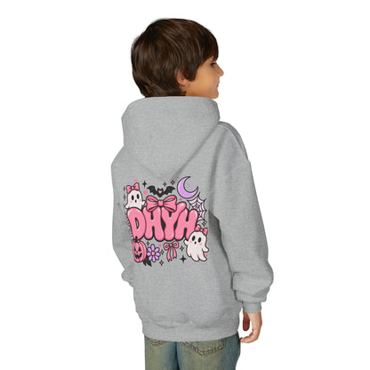 GIRL'S- Pink Halloween Themed DHYH Hoodie