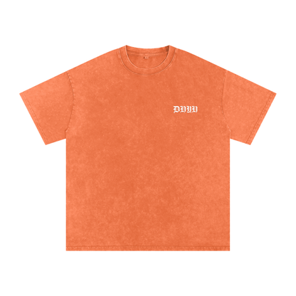 Snow Washed Oversized Cotton T-Shirt