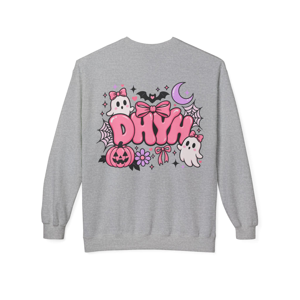 WOMEN'S — Pink Halloween Themed "DHYH" Hoodie