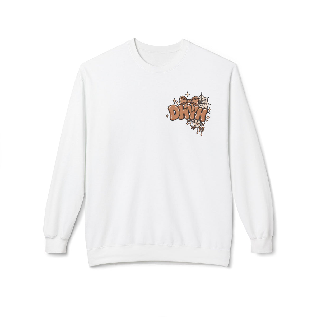 WOMENS — Brown Halloween Themed "DHYH" Crewneck
