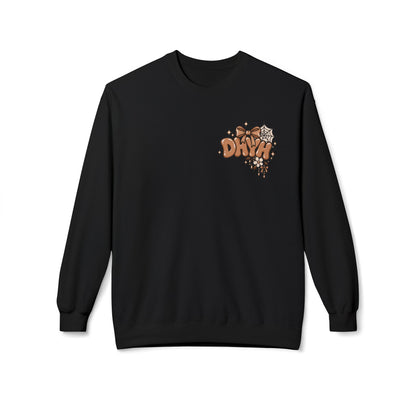WOMENS — Brown Halloween Themed "DHYH" Crewneck