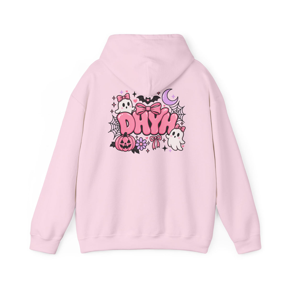 WOMENS- Pink Halloween Themed "DHYH" Hoodie