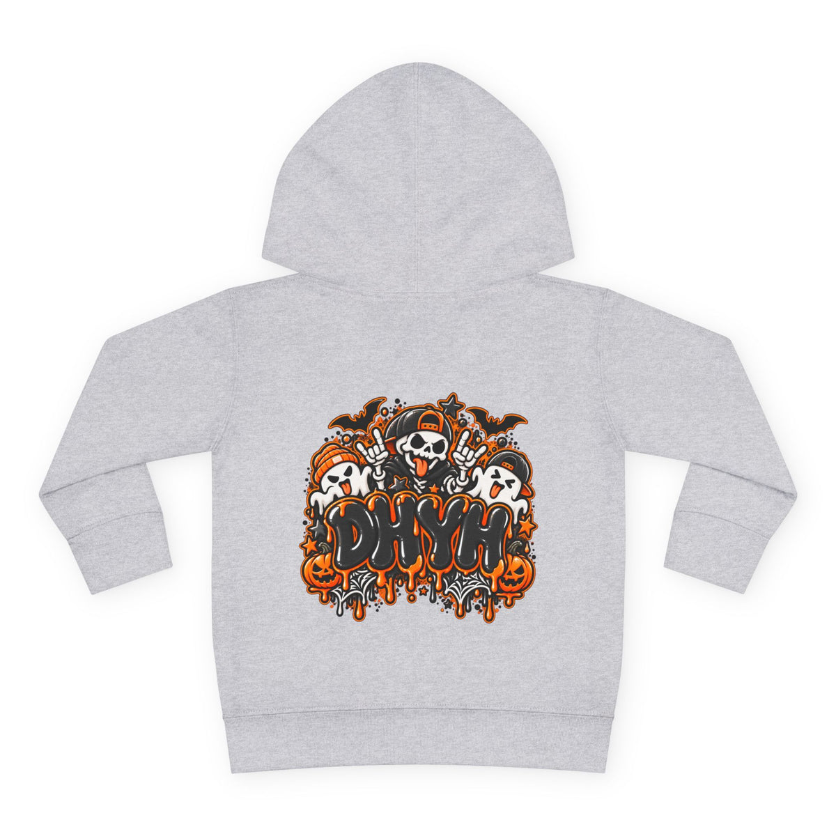 TODDLER BOYS — Orange Halloween Themed "DHYH" Hoodie