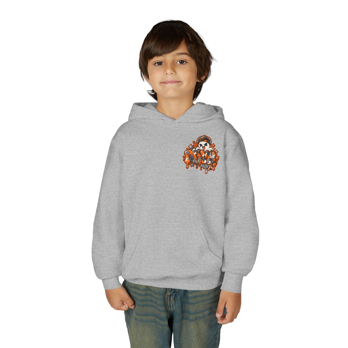 BOYS- Orange Autism Halloween Themed DHYH Hoodie