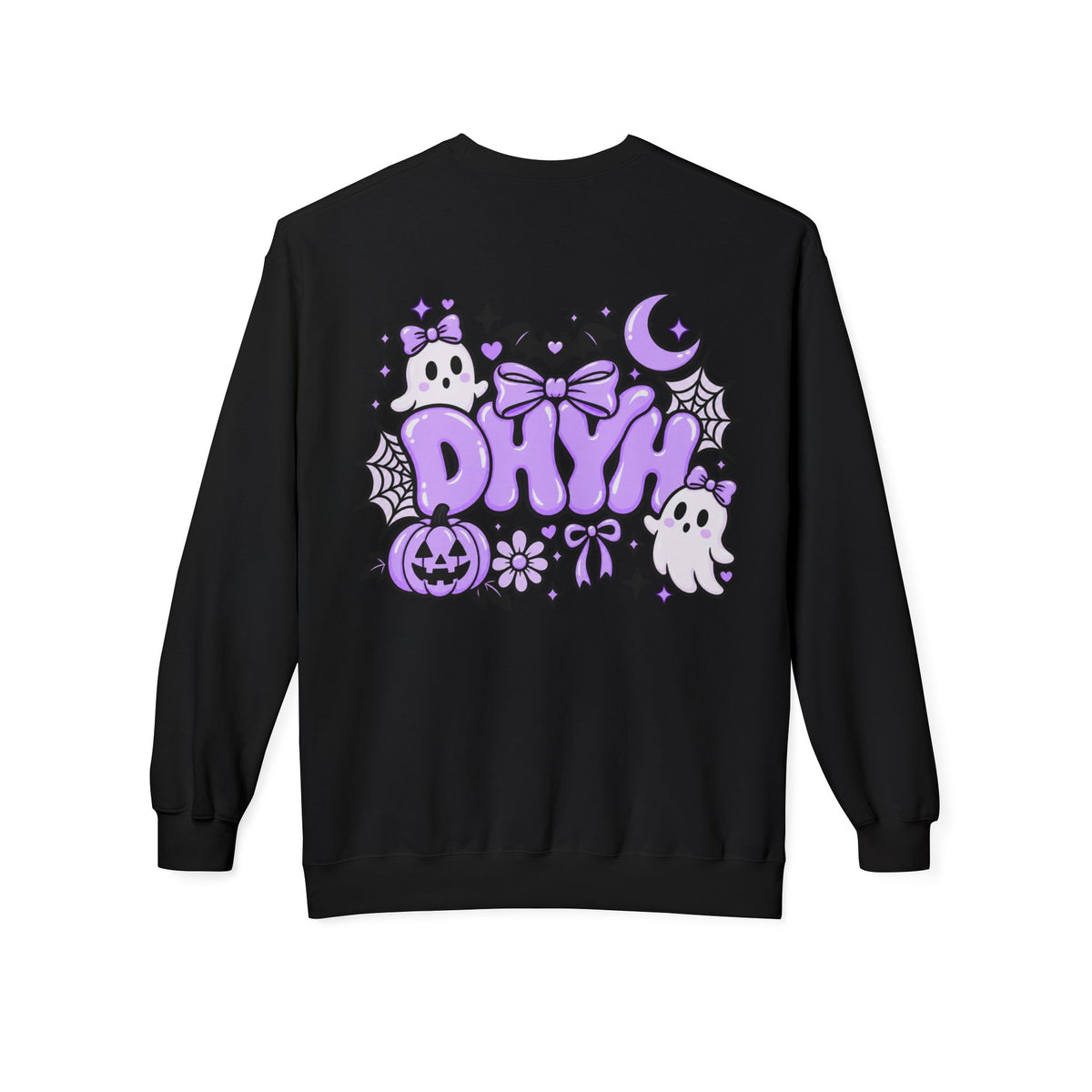 WOMENS — Purple Halloween Themed "DHYH" Crewneck