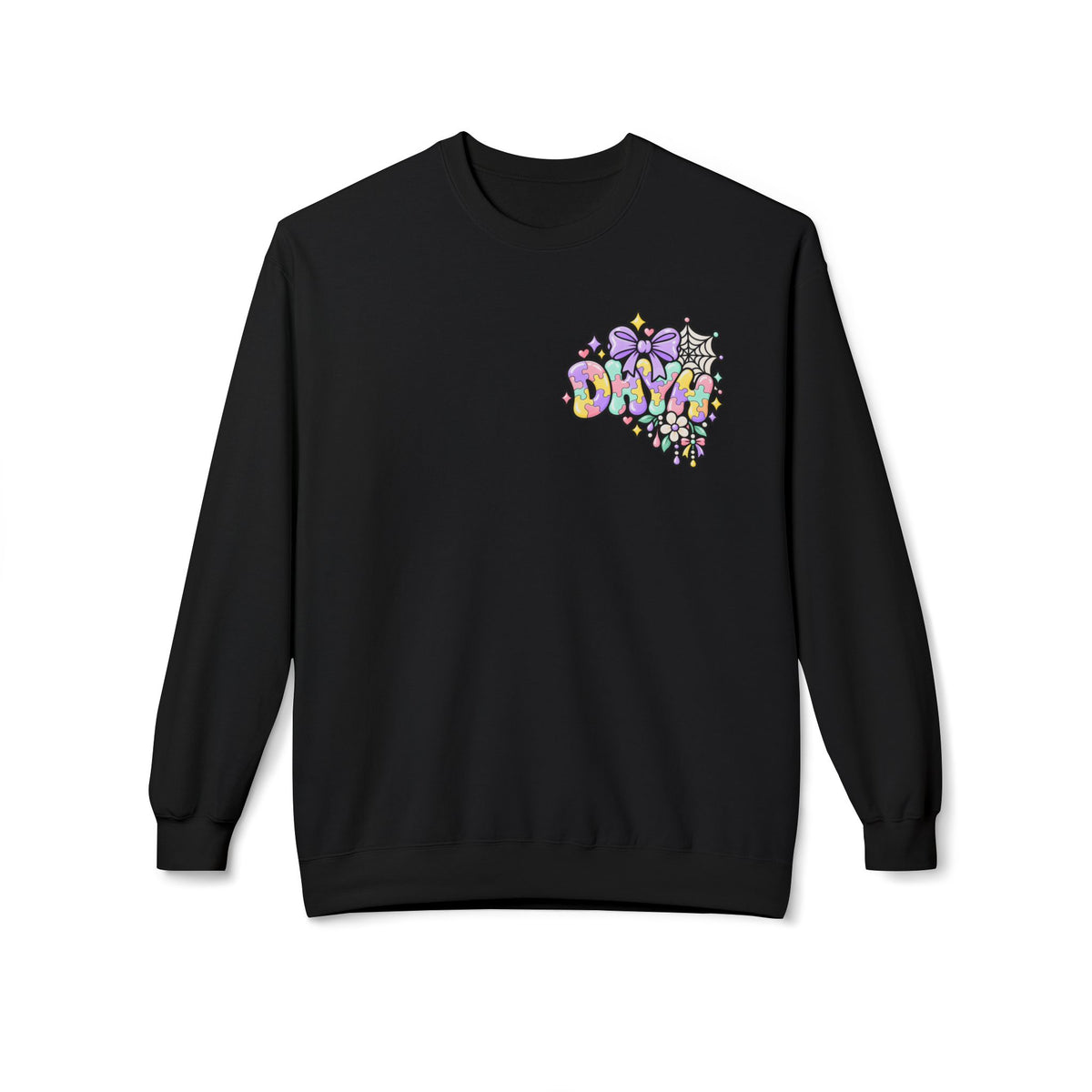 WOMENS— Autism Halloween Themed "DHYH" Crewneck