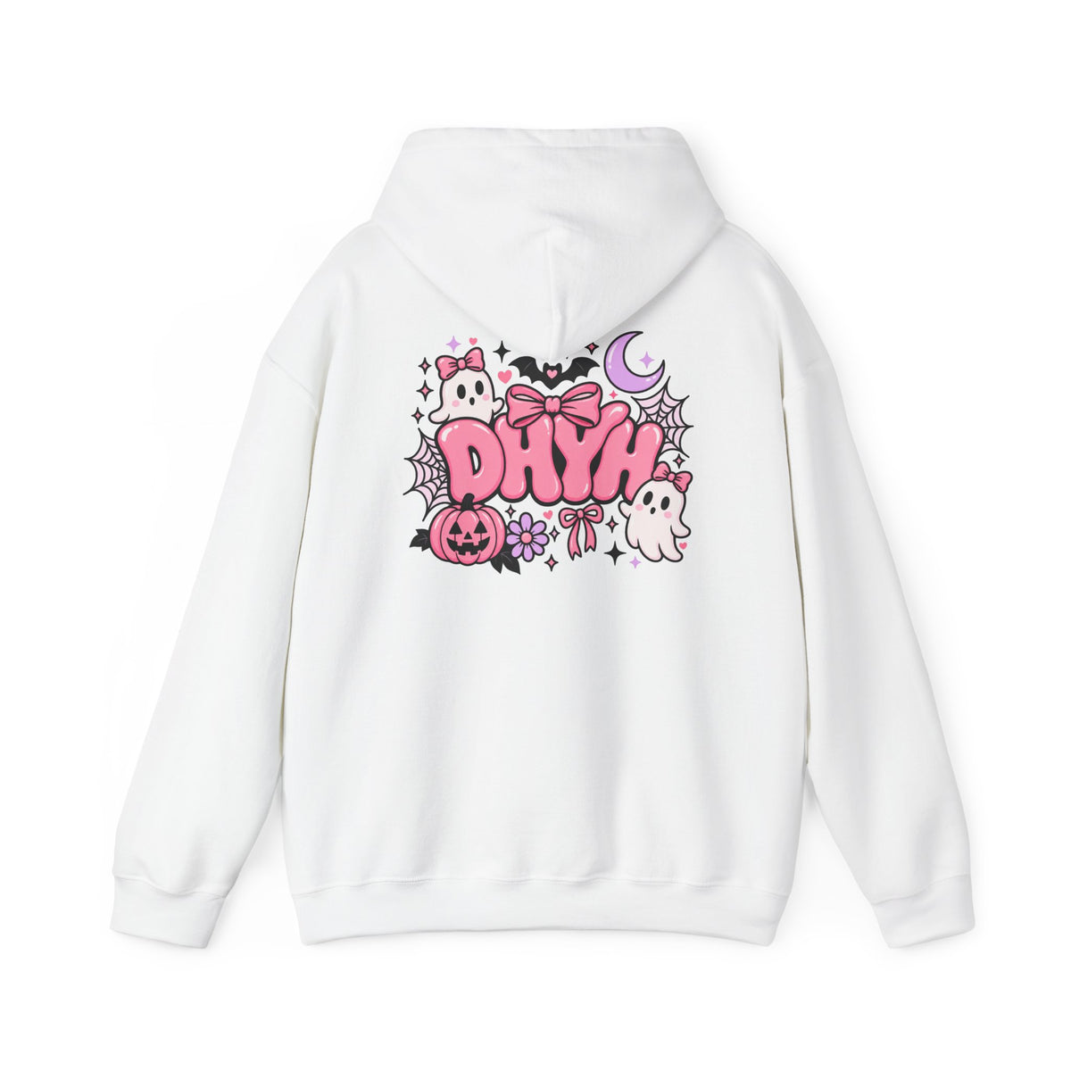 WOMENS- Pink Halloween Themed "DHYH" Hoodie