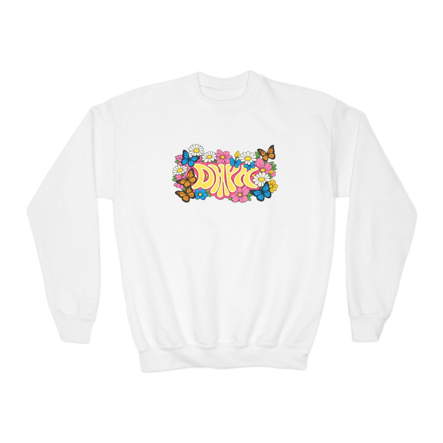 TODDLER White Spring- DHYH Crewneck