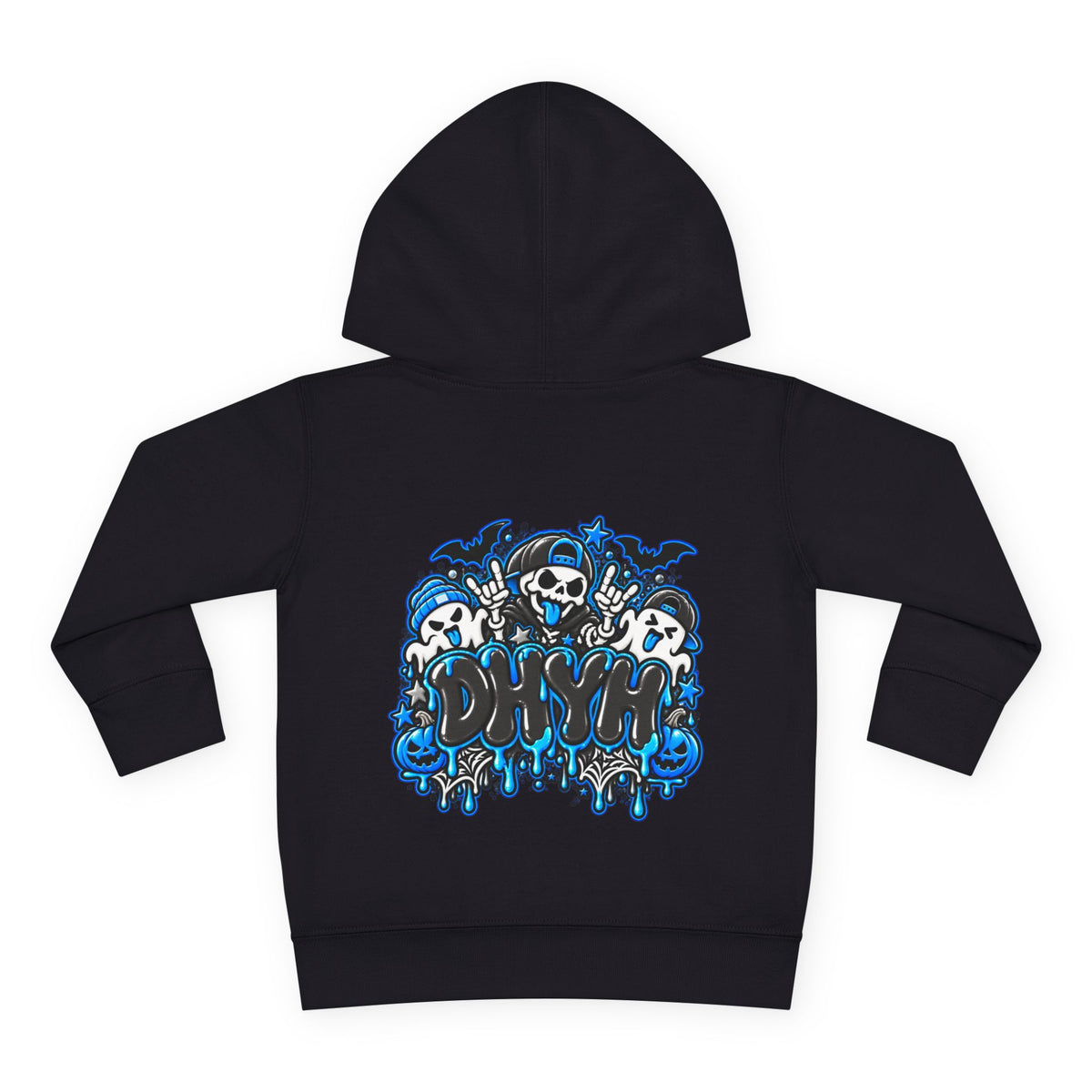 TODDLER BOYS — Blue Halloween Themed "DHYH" Hoodie