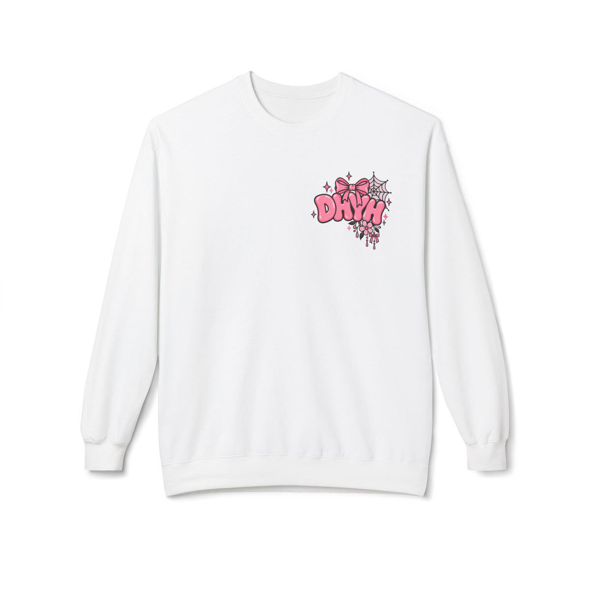 WOMEN'S — Pink Halloween Themed "DHYH" Hoodie