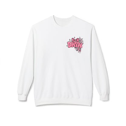 WOMEN'S — Pink Halloween Themed "DHYH" Hoodie