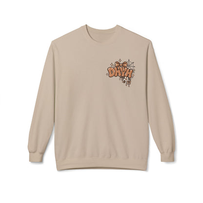 WOMENS — Brown Halloween Themed "DHYH" Crewneck
