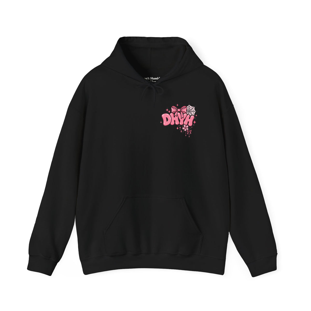 WOMENS- Pink Halloween Themed "DHYH" Hoodie