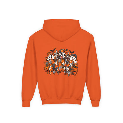 BOYS- Orange Autism Halloween Themed DHYH Hoodie