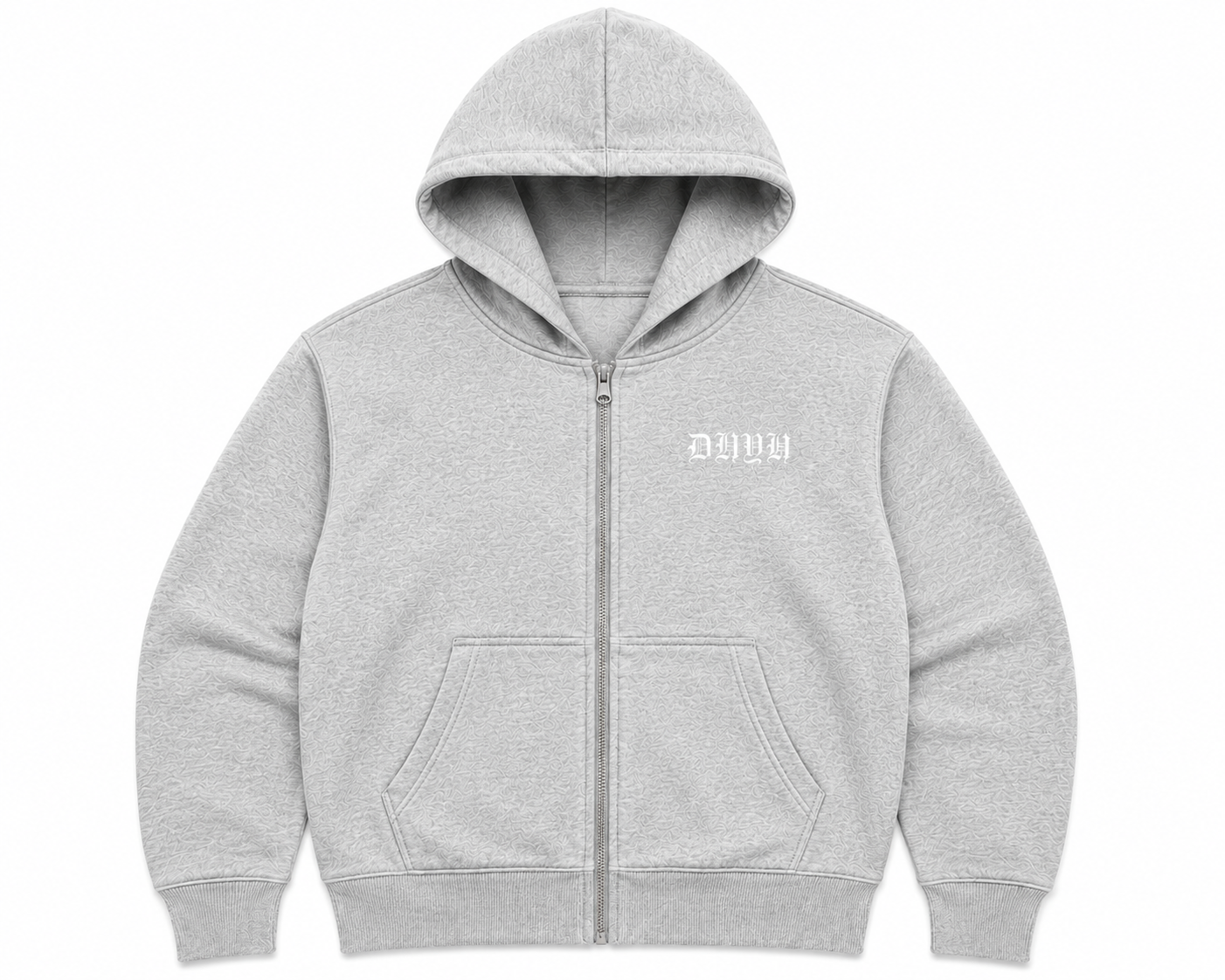 MENS- Grey Don’t Humble Your Hustle Angel Zip Hoodie