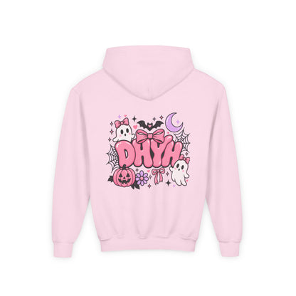 GIRL'S- Pink Halloween Themed DHYH Hoodie