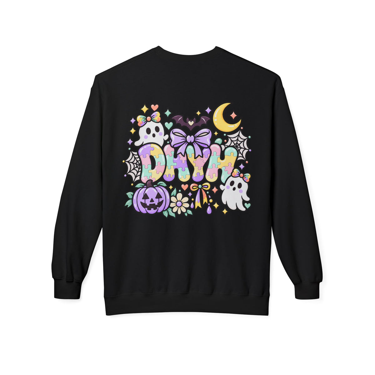 WOMENS— Autism Halloween Themed "DHYH" Crewneck
