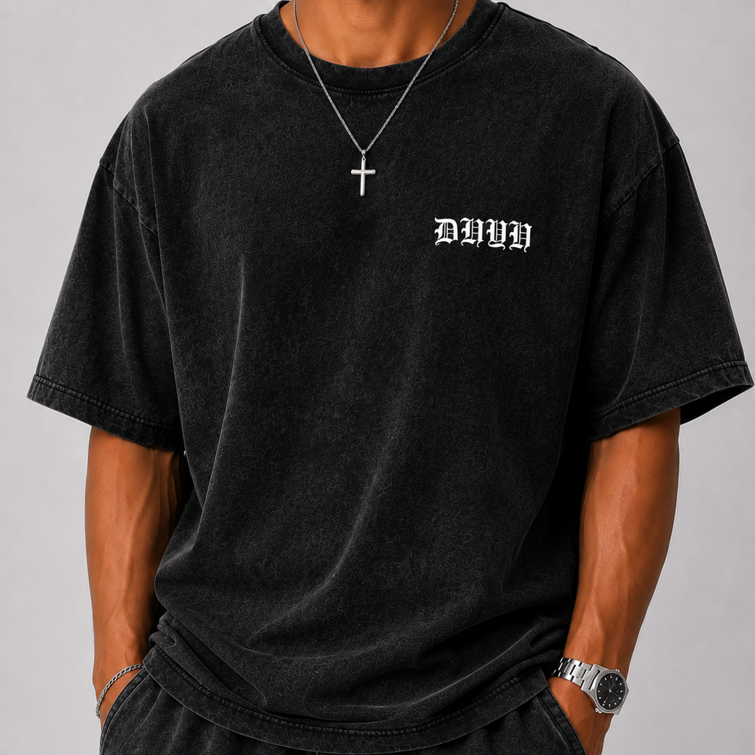 MENS-  Washed Angel Oversized Cotton T-Shirt